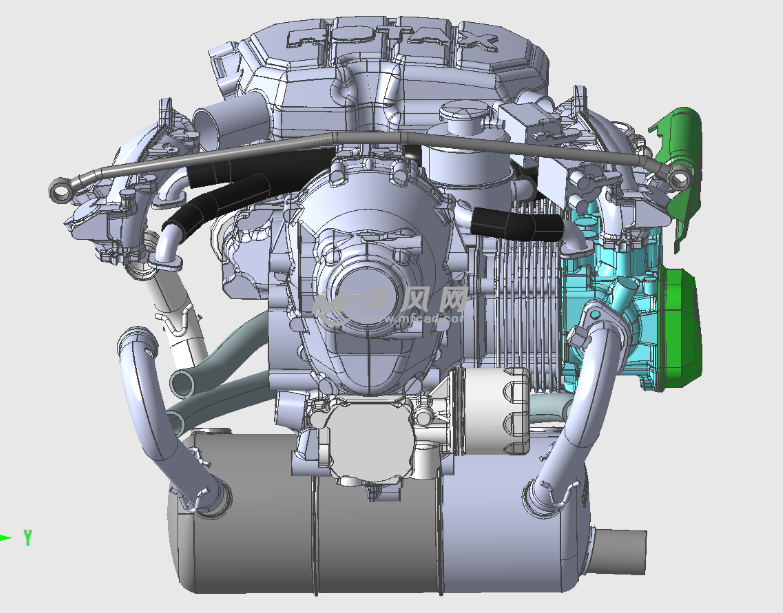 大型柴油发动机模型