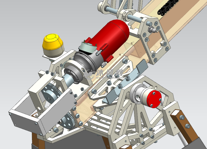 伸缩旋转机械臂