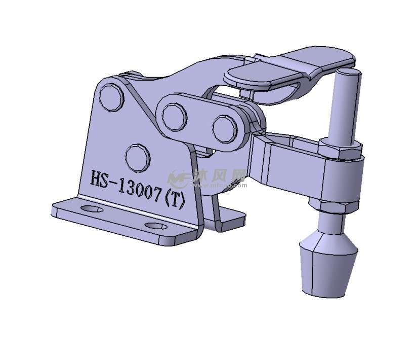 垂直式夹钳设计 - 小五金模型图纸 - 沐风网