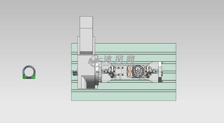 加工中心四轴液压工装 - 工装图纸 - 沐风网