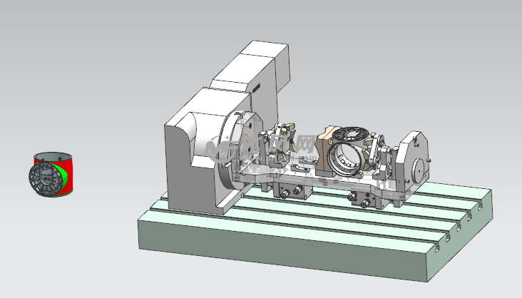 加工中心四轴液压工装