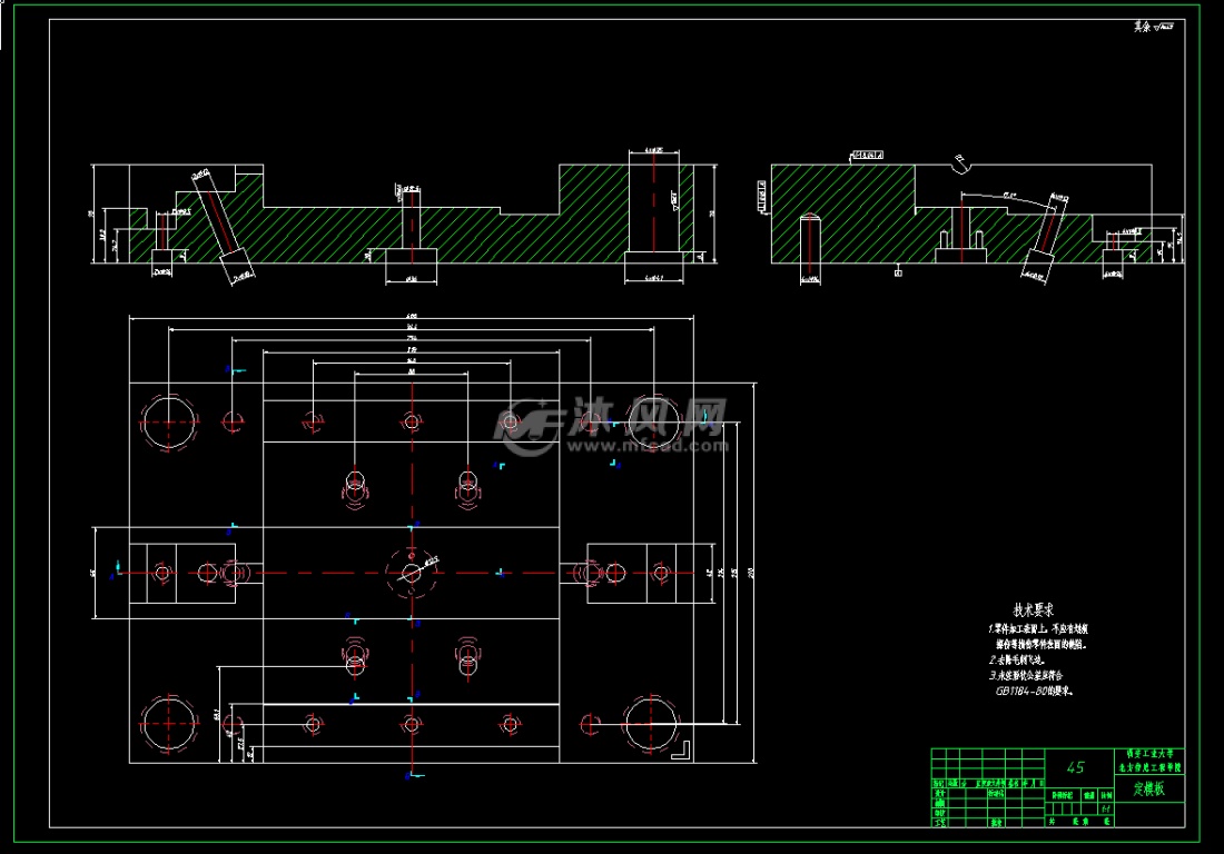 空调排水接头塑料注射模具设计