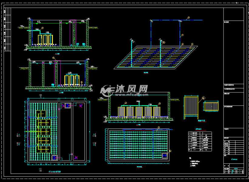 a2o和mbr工艺设计安装cad图纸