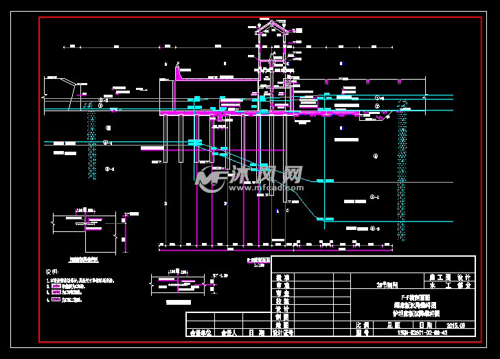 节制水闸施工图