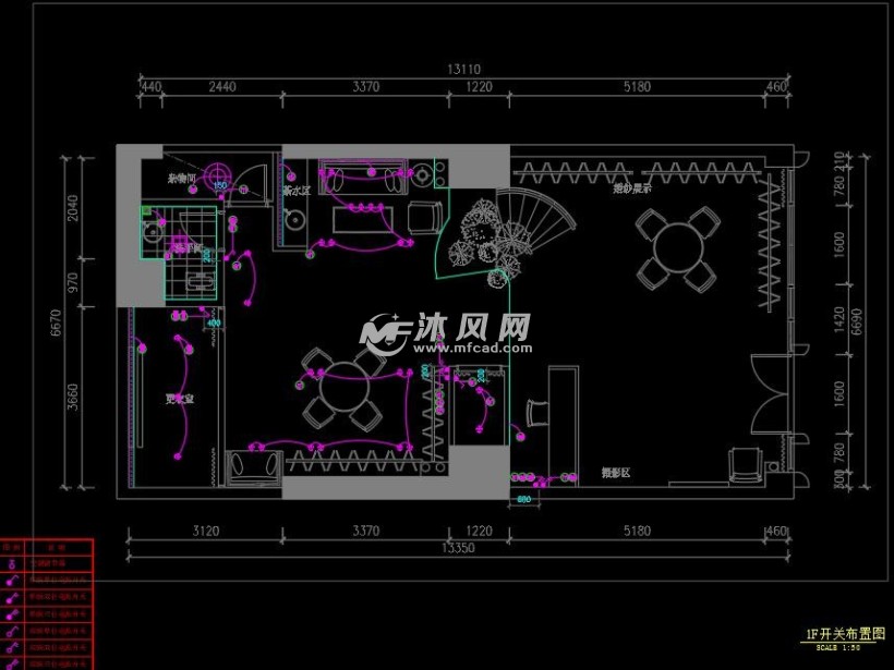 婚纱店cad施工图