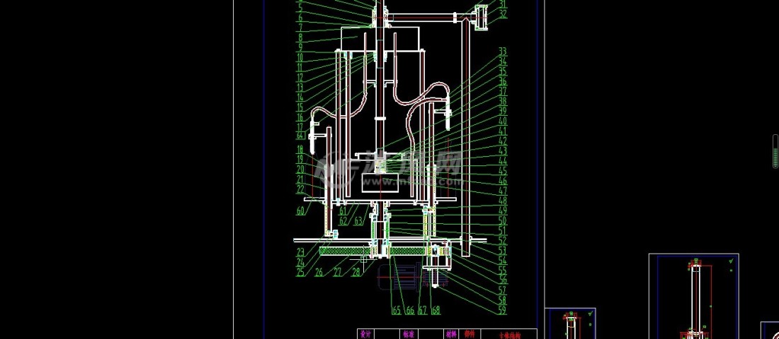 16头真空回转醋类灌装机 - 包装机械图纸 - 沐风网