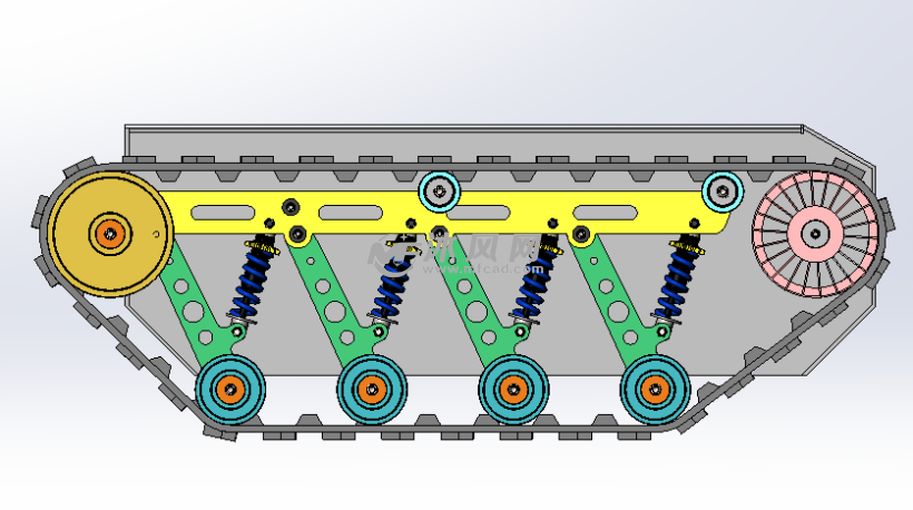 履带底盘结构设计