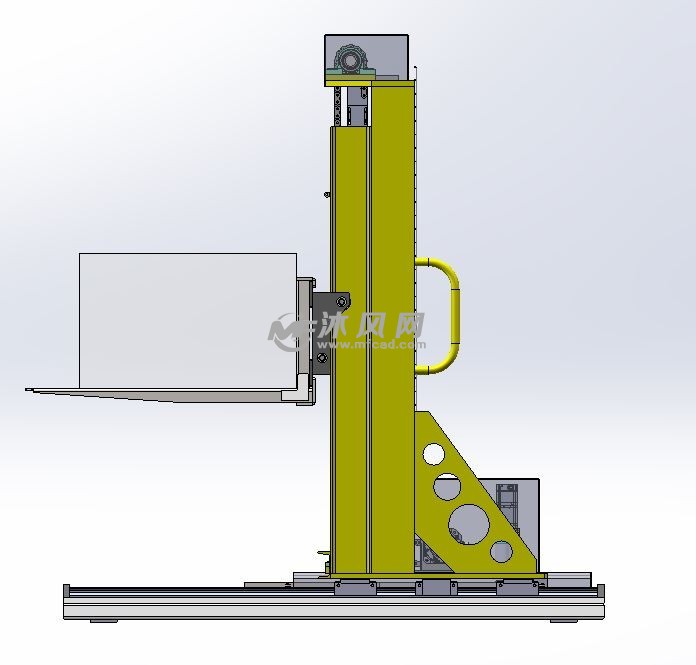 电动升降叉车三维图
