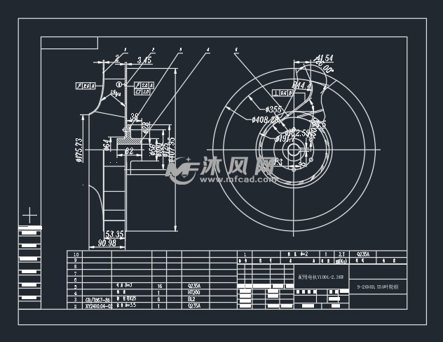 55a风机设计图 - 排风设备图纸 - 沐风网