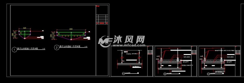 號電影觀眾廳立面華誼兄弟影院施工圖,本套圖紙精裝修設計範圍包括1號