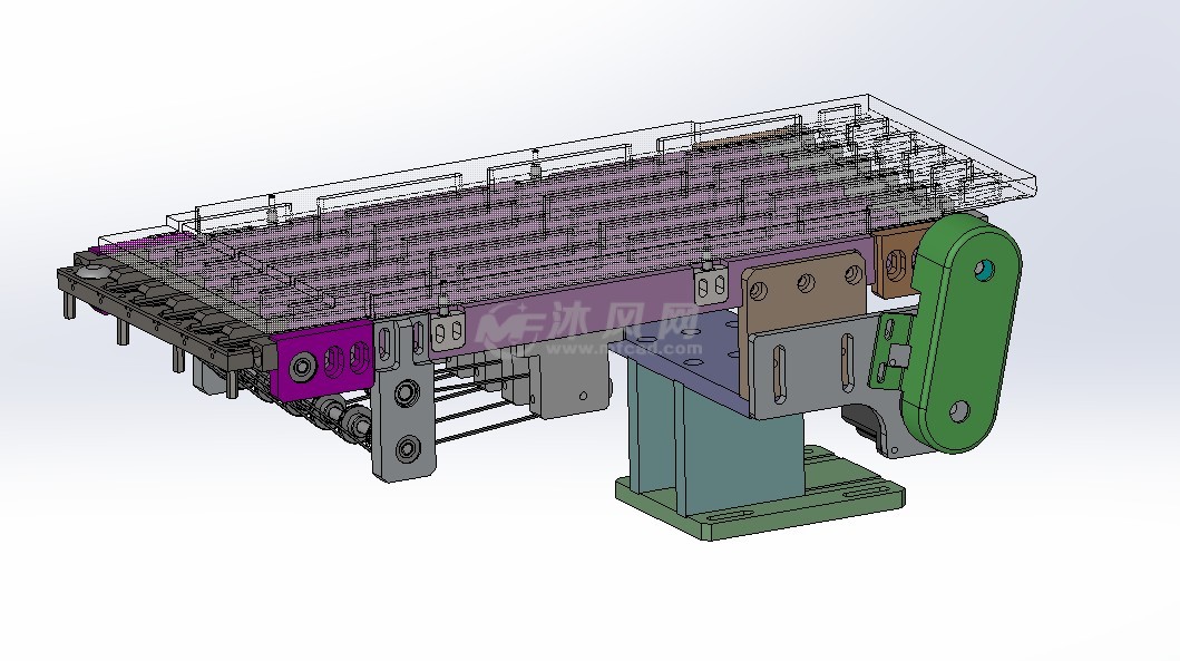 多列传输传送带 - 输送和提升设备图纸 - 沐风网