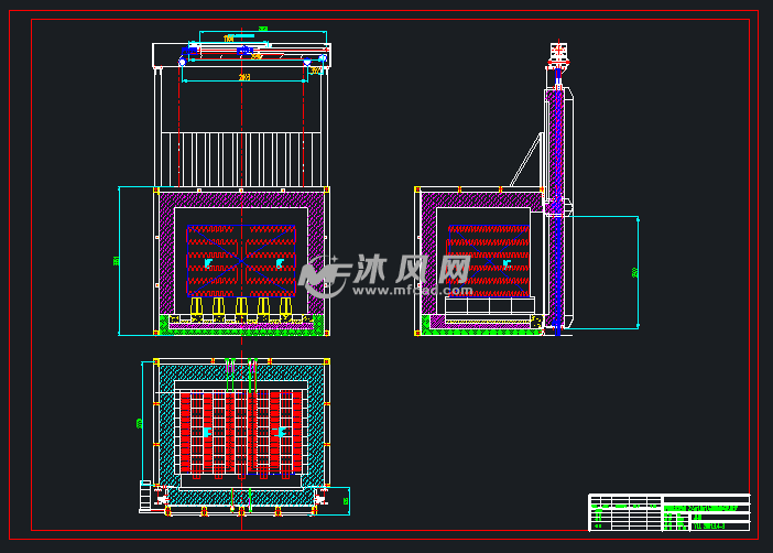 24x18x14高温箱式电阻炉图纸