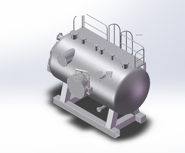 压力容器三维模型图