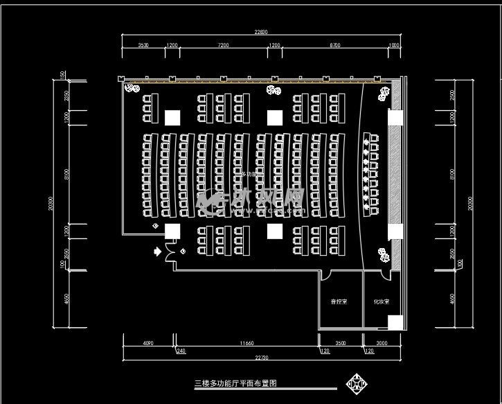 三楼多功能厅平面布置图