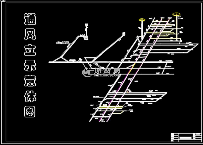 矿井通风系统示意图图片