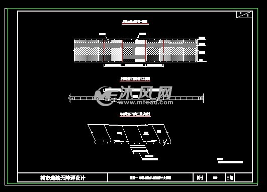 缘石坡道设计图 道路地面铺装施工图图纸 沐风网