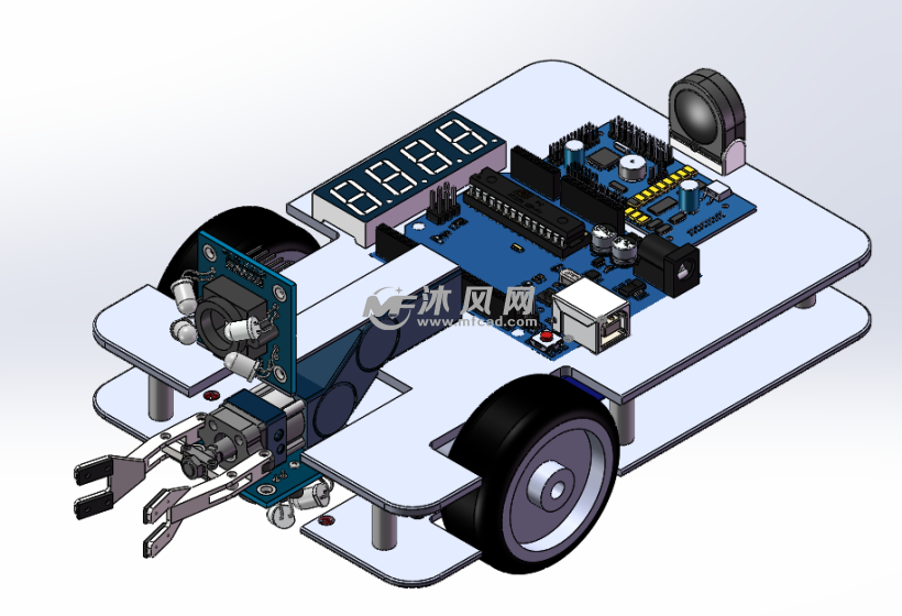 agv智能小车设计图