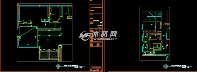 工業風現代辦公室cad施工圖效果圖