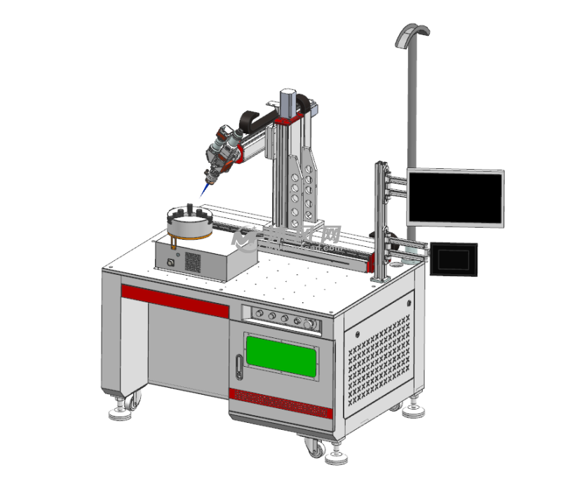 三轴联动旋转轴激光焊接机