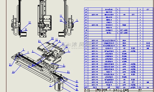 双工位自动螺丝机 - 电子产品制造设备图纸 - 沐风网