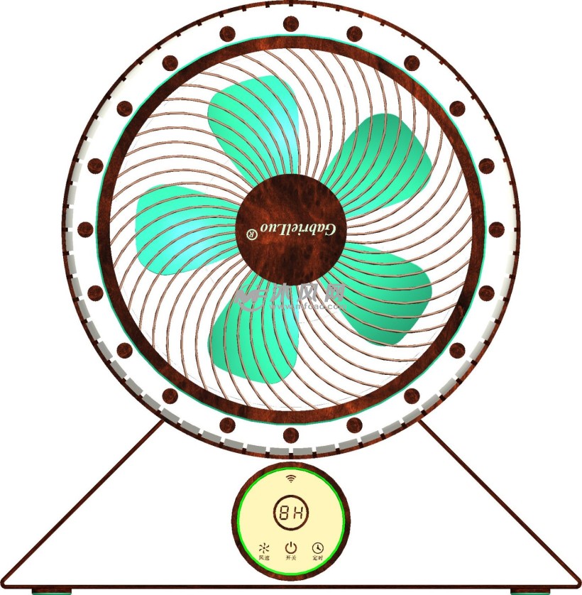 时尚圆形风扇