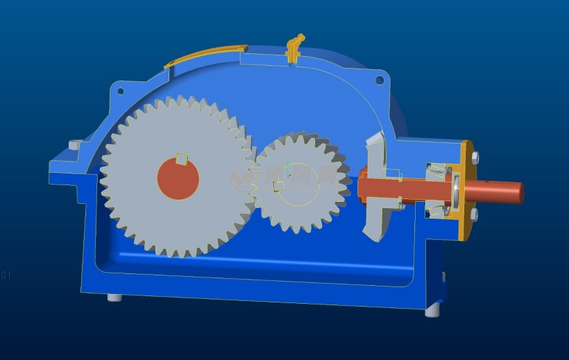 伞齿轮斜齿轮传动箱