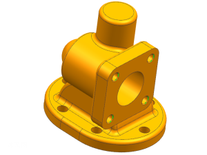 快速阀盖零件铣夹具三维图纸