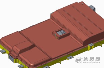 钣金电池箱体sw