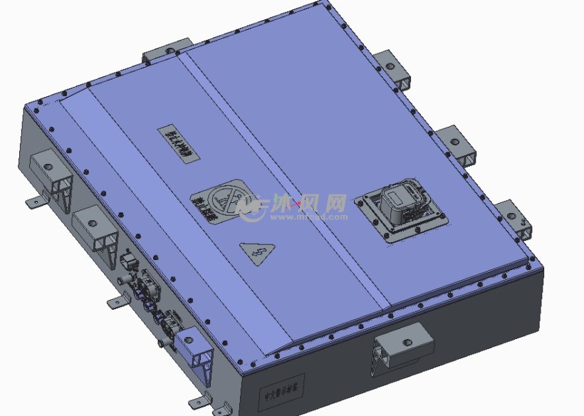 钣金电池箱体sw模型