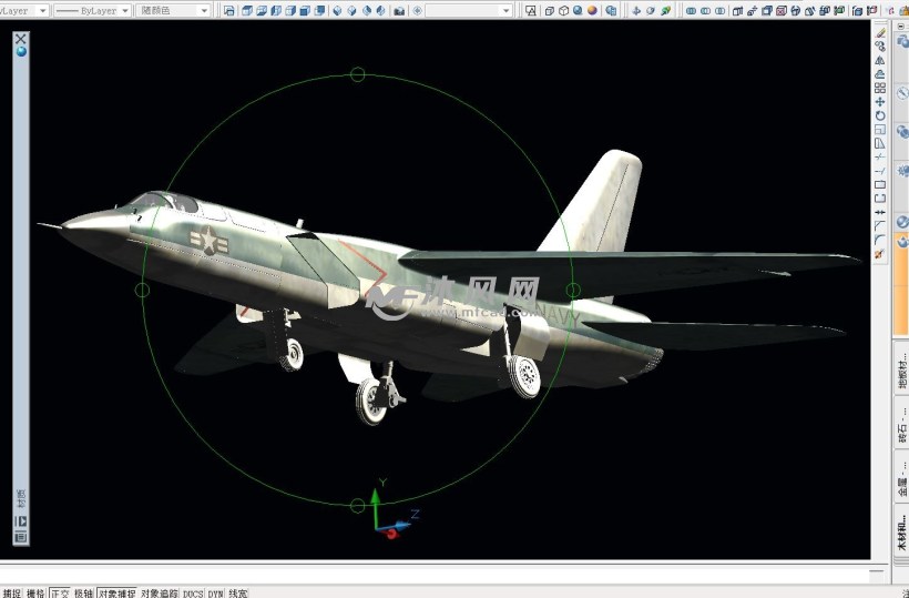 美国a5攻击机三维模型cad