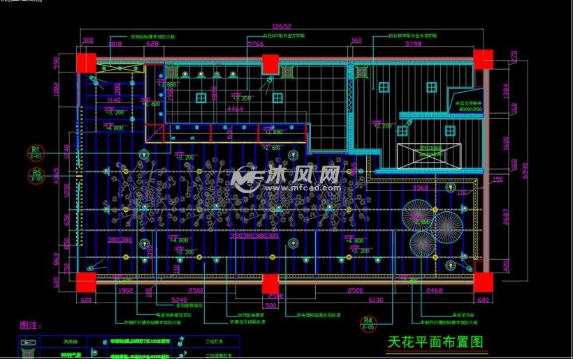 现代工业风寿司店cad施工图