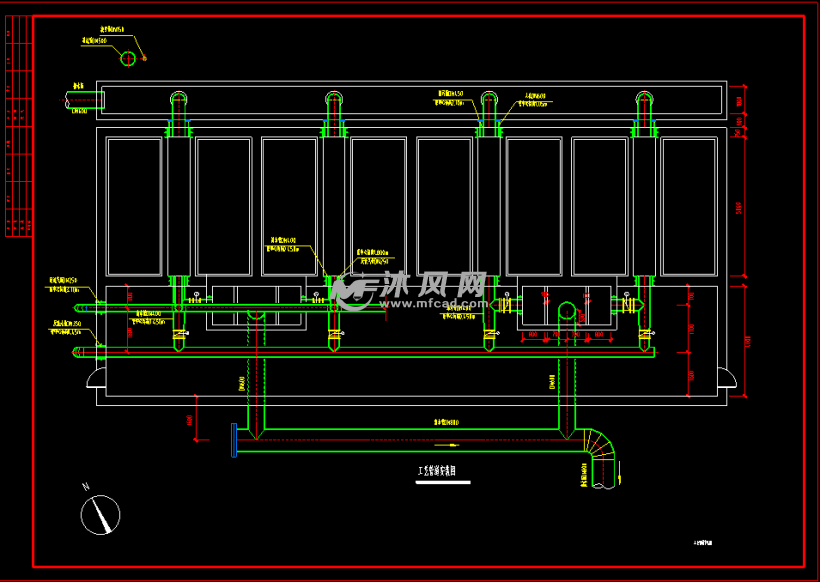 某市污水厂d型滤池图纸