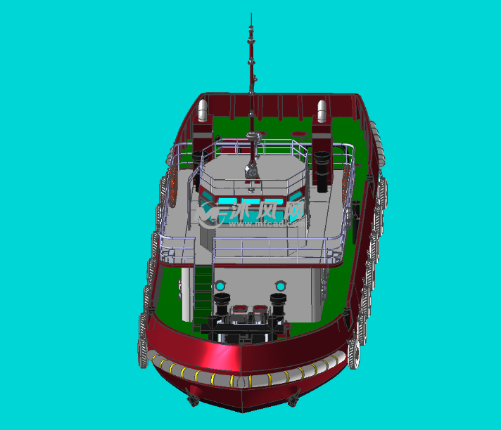 太平洋拖船结构模型 