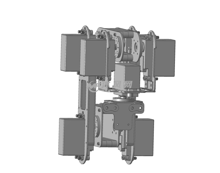 小型6自由度機械臂設計模型