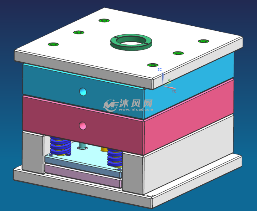 塑料瓶盖模具设计图片