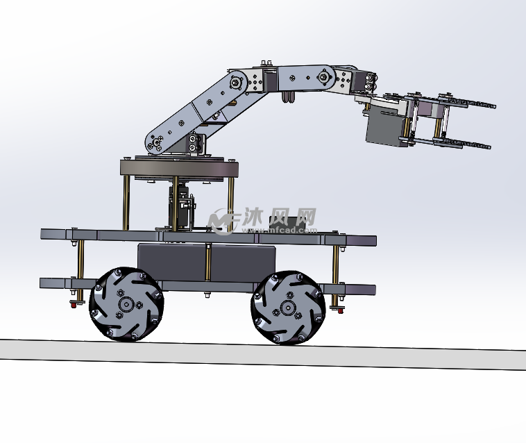 智能寻迹物流机械臂小车
