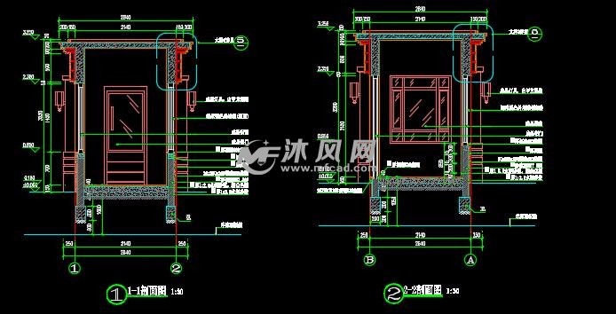 新古典欧式岗亭施工图(含结构)- 小品及配套设施施工图图纸 - 沐风网