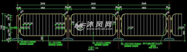 中式护栏生态防腐木桩栏杆