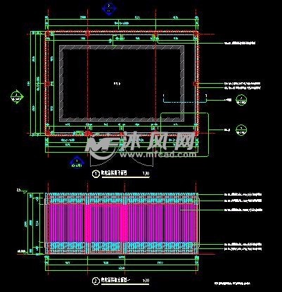 变电箱装饰格栅施工图- 小品及配套设施施工图图纸 - 沐风网