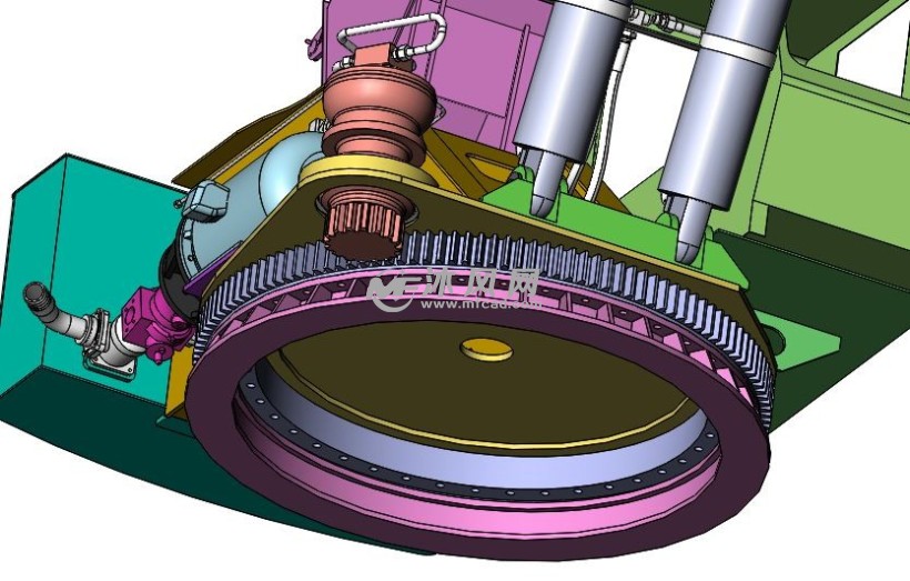 吊机回转齿轮传动机构