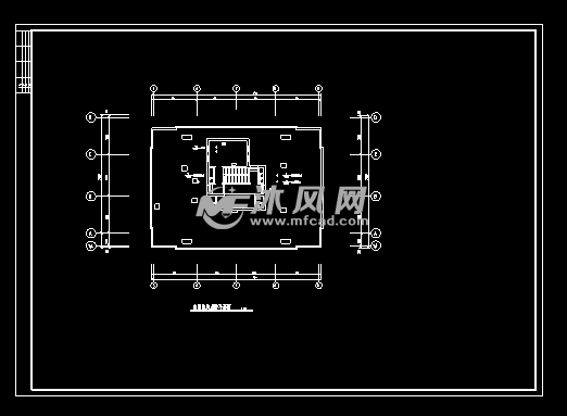 屋顶电梯机房平面图图片