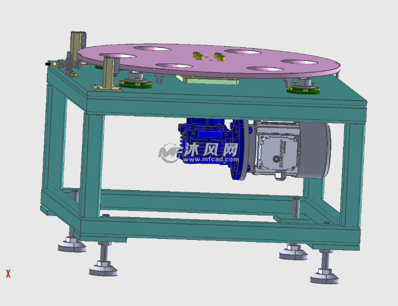 非标转盘工作台结构模型