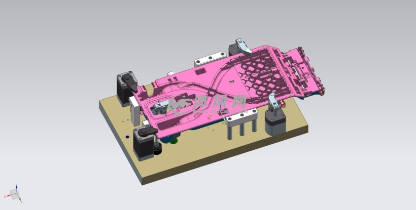 通道支撑板工装夹具