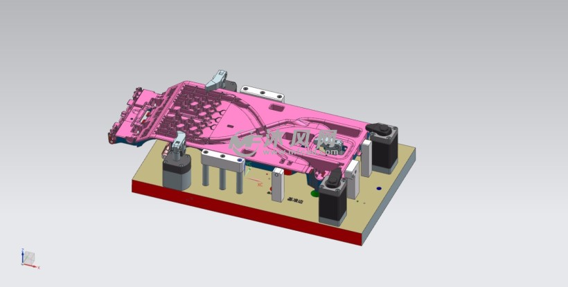 通道支撑板工装夹具