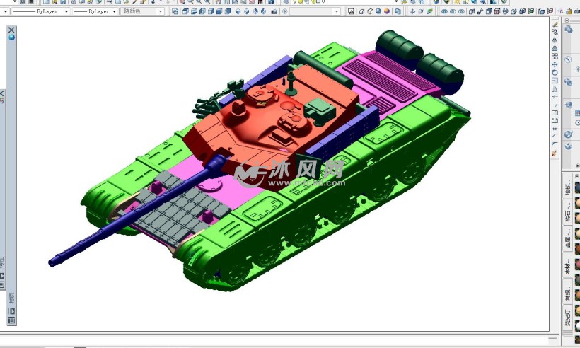 99坦克3d打印模型