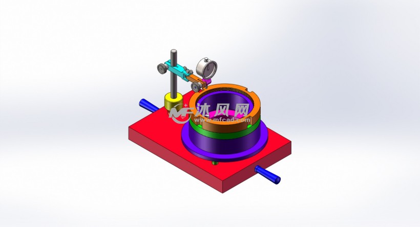 圆螺母端面跳动检具