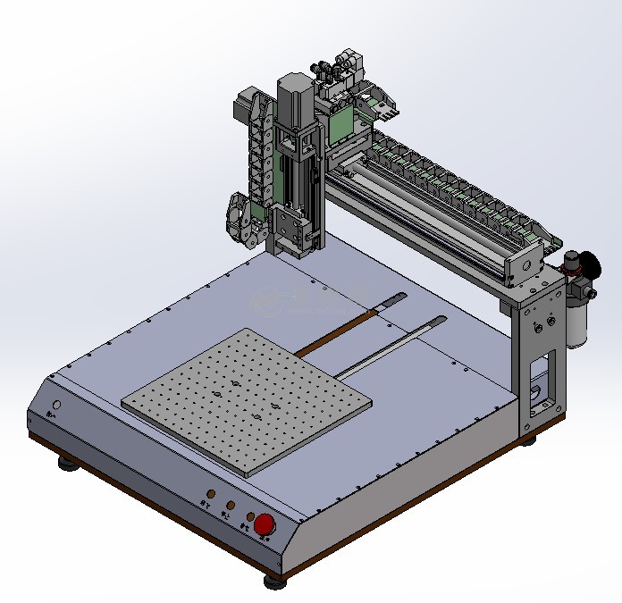 三轴磁铁组装机 - 机械设备图纸 - 沐风网