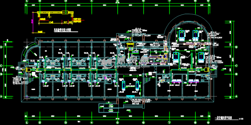 一層空調風管平面圖