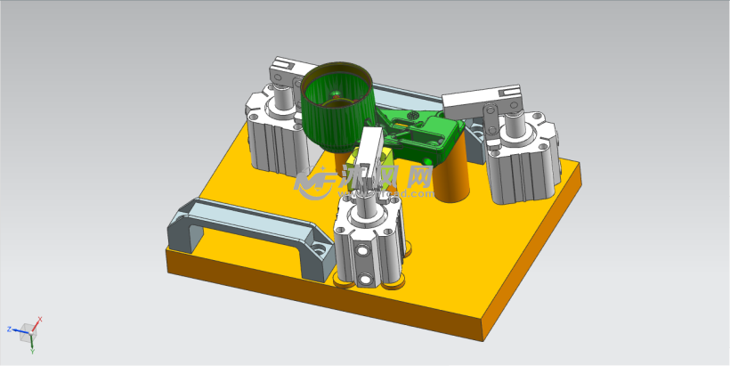 cnc工装夹具斜视图