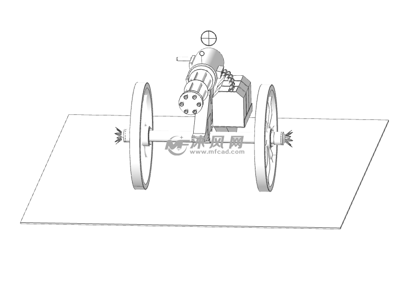 精品大炮玩具摆件模型 - 艺术品/工艺品图纸 - 沐风网